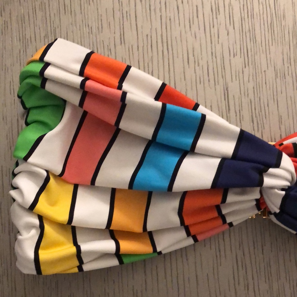 Caroline Constas Multicolor Striped Bikini Top - Picture 2 of 7
